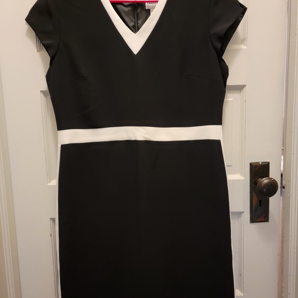 Elegant Black and White Dress